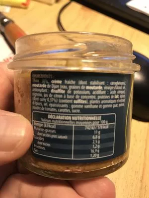 Lista de ingredientes del producto Rillettes de thon au curry L'Île Bleue 