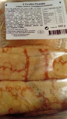 Lista de ingredientes del producto Ficelles picardes La Crêpe de Brocéliande 