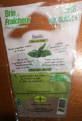 Lista de ingredientes del producto Basilic Lamprien Provence 