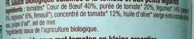 Lista de ingredientes del producto Sauce Pomodoro Tomates coeur de boeuf Prosain 295 g