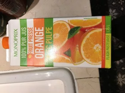 Lista de ingredientes del producto Jus d'orange Monoprix 1,75 l