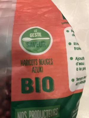 Lista de ingredientes del producto Haricots rouges Azuki Jardins Du Midi 500g