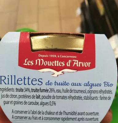 Lista de ingredientes del producto Rillettes de Truite Bio Conserverie gonidec 