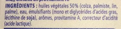 Lista de ingredientes del producto Oméga 3 Sans Sel St Hubert 250 g