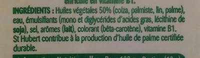 Lista de ingredientes del producto Oméga 3 St Hubert 510 g