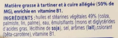 Lista de ingredientes del producto Oméga 3 Doux Tartine & Cuisson st hubert 510 g