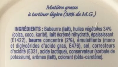 Lista de ingredientes del producto Doux St Hubert 