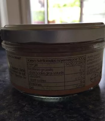 Lista de ingredientes del producto Rillettes de saumon fume LA SABLAISE La Sablaise 