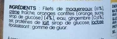 Lista de ingredientes del producto Rillettes Maquereau  90 g