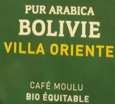 Lista de ingredientes del producto Bolivie Pur Arabica VILLA ORIENTE Lobodis 250 g