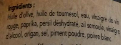 Lista de ingredientes del producto Chimichurri sauce La Franco-Argentine 200 g