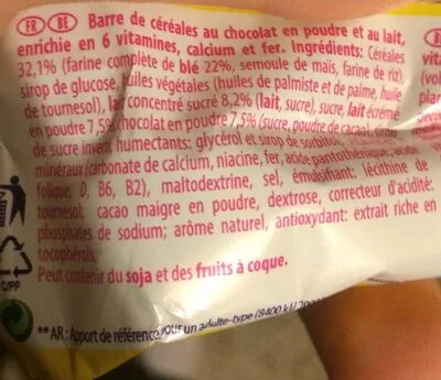 Lista de ingredientes del producto Nesquik Nestlé, Nesquik, General Mills 25 g