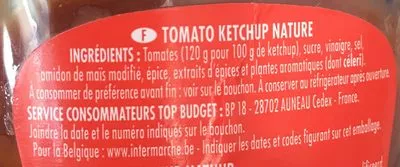 Lista de ingredientes del producto Ketchup Top budget 560 g