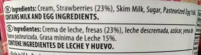 Lista de ingredientes del producto Helado Strawberry  Häagen-Dazs Häagen-Dazs 473 ml