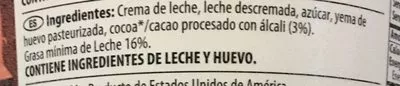 Lista de ingredientes del producto Helado Chocolate Häagen-Dazs Häagen-Dazs 946 ml