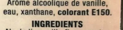 Lista de ingredientes del producto Arôme vanille Chaleur creole, Creole food 100 ml