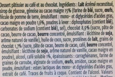 Lista de ingredientes del producto Opera Mamie Nova, Even, Laïta 180 g (2 * 90 g e)