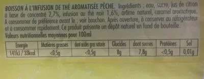 Lista de ingredientes del producto Breizh Thé Glacé Breizh Cola, Phare Ouest 1,5 L