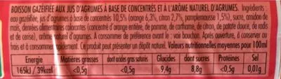 Lista de ingredientes del producto Breizh Agrum Breizh Cola 1,5 l