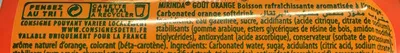 Lista de ingredientes del producto Goût Orange Mirinda 33 cl