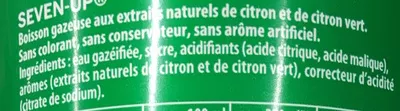 Lista de ingredientes del producto 7UP 7UP 1,5 l