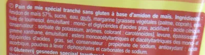 Lista de ingredientes del producto Pain de mie nature Carrefour 310 g