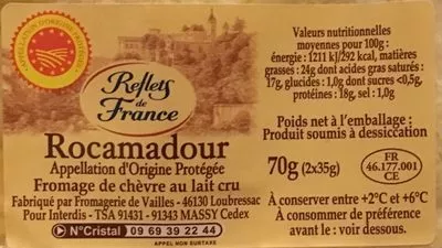 Lista de ingredientes del producto Rocamadour Reflets De France 