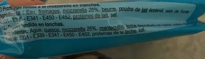 Lista de ingredientes del producto Panini Carrefour 200 g