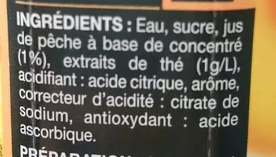 Lista de ingredientes del producto Thé glacé Saxo 