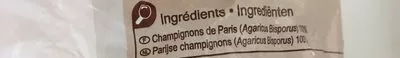 Lista de ingredientes del producto Champignon de paris Carrefour 