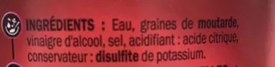 Lista de ingredientes del producto Moutarde de Dijon Rustica, Marque Repère, Scamark (Filiale E. Leclerc) 440 g