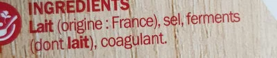 Lista de ingredientes del producto Fromage pour tartiflette Les Croisés, Marque Repère 500 g