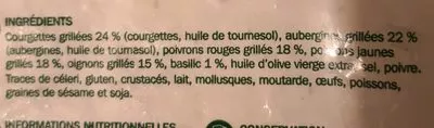 Lista de ingredientes del producto Poêlée de légumes grillés Notre Jardin, Marque Repère 750 g