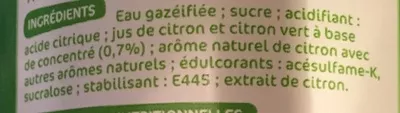 Lista de ingredientes del producto Lemon Jean's, Marque Repère 1,5 l