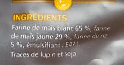 Lista de ingredientes del producto Coquillettes sans gluten Chaque Jour Sans Gluten, Marque Repère 400 g