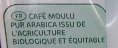 Lista de ingredientes del producto Café moulu d'Amérique latine bio pur Arabica Bio Village, Marque Repère 250 g