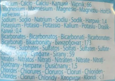 Lista de ingredientes del producto ROCHE DES ECRINS Aptonia 0,75L