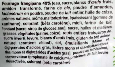 Lista de ingredientes del producto Le chinois des rois La Fournée Dorée 600 g