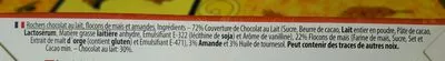 Lista de ingredientes del producto Roses des Sables Valdélice, Fridull Chocolates 175 g