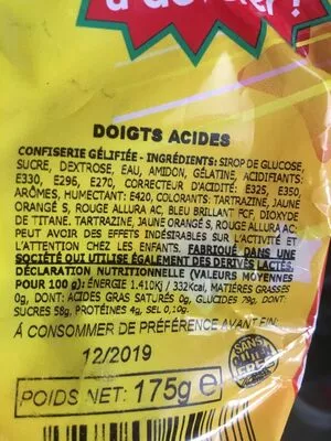 Lista de ingredientes del producto Togolo Togolo 