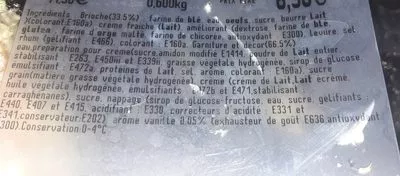 Lista de ingredientes del producto Tropézienne  