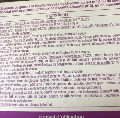 Lista de ingredientes del producto Auchan Minis Gourmands Chocolat x8 360 ml Auchan 258,5 g