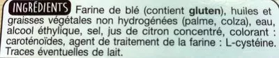 Lista de ingredientes del producto Pâte Feuilletée Spécial Épiphanie Auchan 460 g (2 * 230 g)