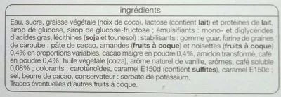 Lista de ingredientes del producto 4 coupes café liégeois. Auchan 500 ml