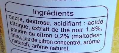 Lista de ingredientes del producto The instantané auchan Auchan 400 g