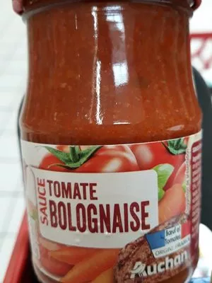 Lista de ingredientes del producto Sauce tomate bolognaise Auchan 190 g