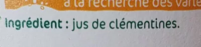 Lista de ingredientes del producto 100% pur jus de Clémentines pressées Andros 1,15 l e