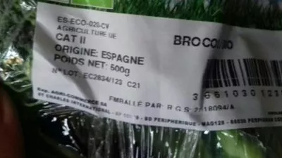 Lista de ingredientes del producto Brocoli bio  500 g