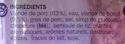 Lista de ingredientes del producto Farce à légumes Férial, Marque Repère 400 g