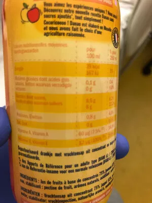 Lista de ingredientes del producto Danao pêche abricot Danao 250ml